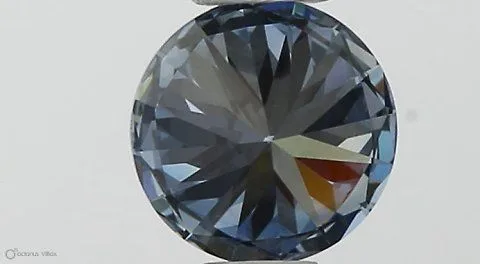 0.37ct ROUND Fancy Vivid Blue VVS2 Coloured Lab diamond
