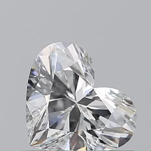 0.58ct HEART F VS2 Natural diamond