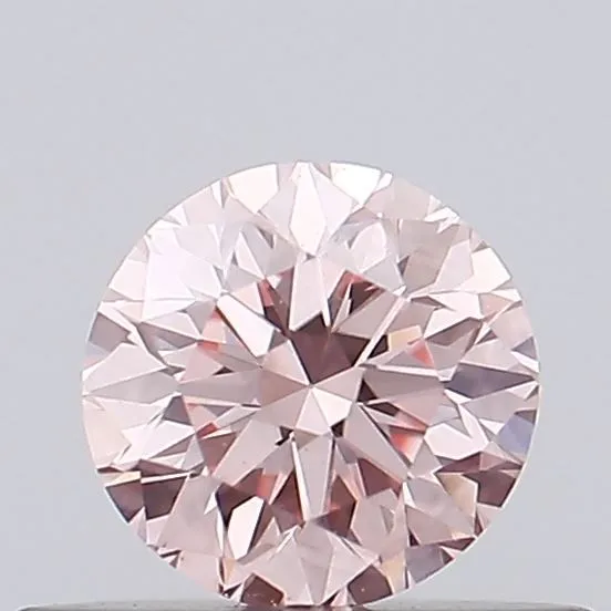 0.33ct ROUND Fancy Intense Pink VVS2 Coloured Lab diamond