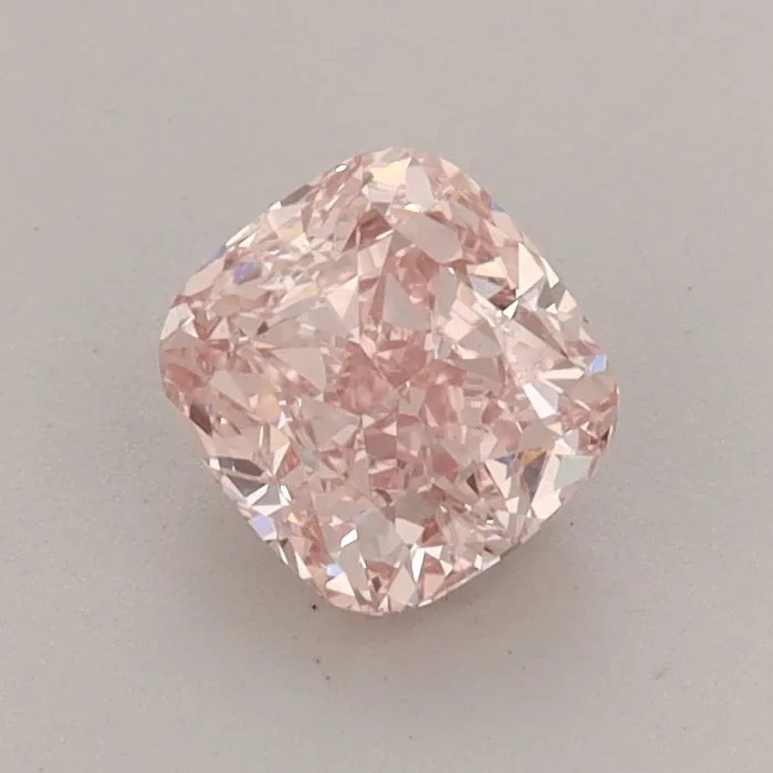 0.83ct CUSHION Fancy Intense Pink VVS2 Coloured Lab diamond