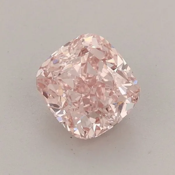 0.83ct CUSHION Fancy Intense Pink VVS2 Coloured Lab diamond