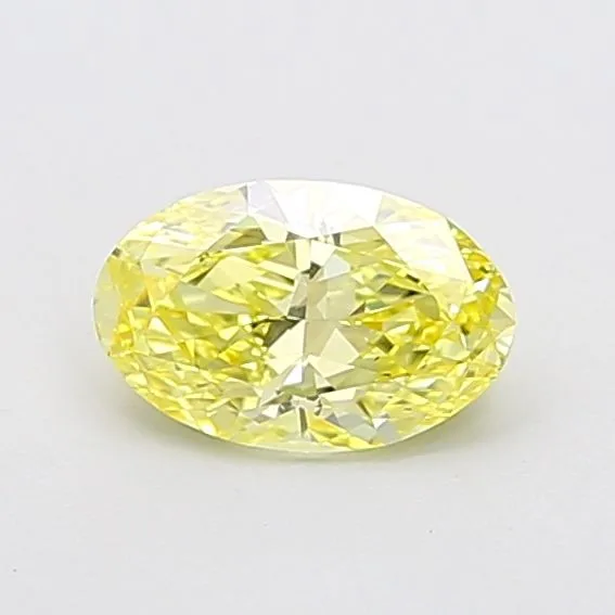 1.01ct OVAL Fancy Intense Yellow VS1 Coloured Lab diamond