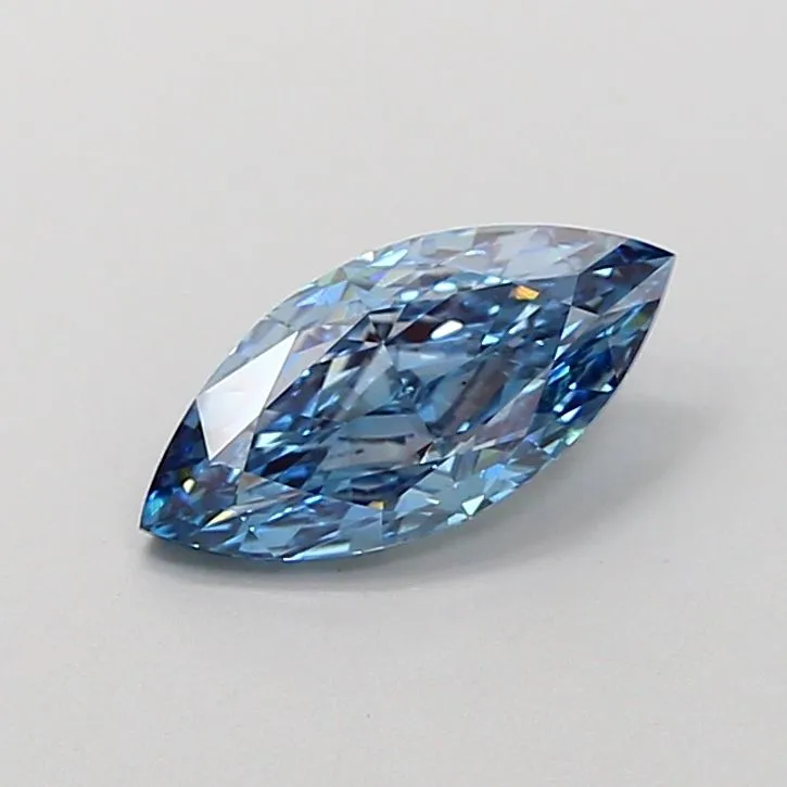 1.14ct MARQUISE Fancy Vivid Blue VS1 Coloured Lab diamond