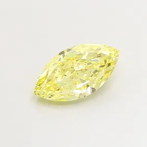 1.6ct MARQUISE Fancy Intense Yellow VVS2 Coloured Lab diamond