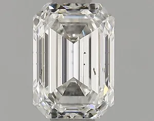 0.71ct EMERALD F VS2 Lab diamond
