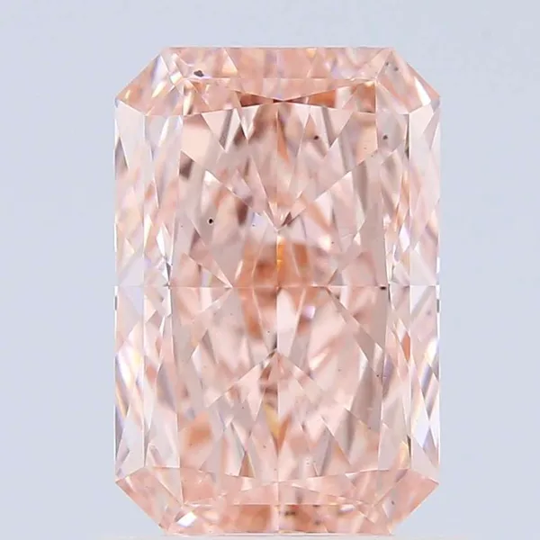 1.03ct RADIANT Fancy Vivid Pink VS2 Coloured Lab diamond