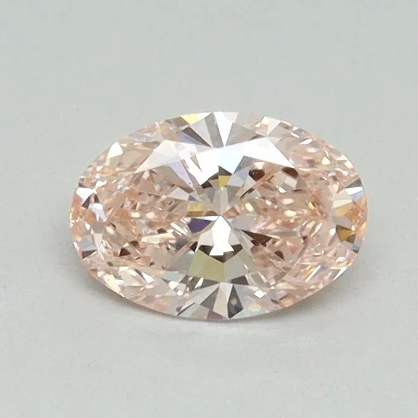 0.54ct OVAL Fancy Intense Pink SI1 Coloured Lab diamond
