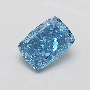 1.01ct CUSHION Fancy Vivid Blue VS2 Coloured Lab diamond