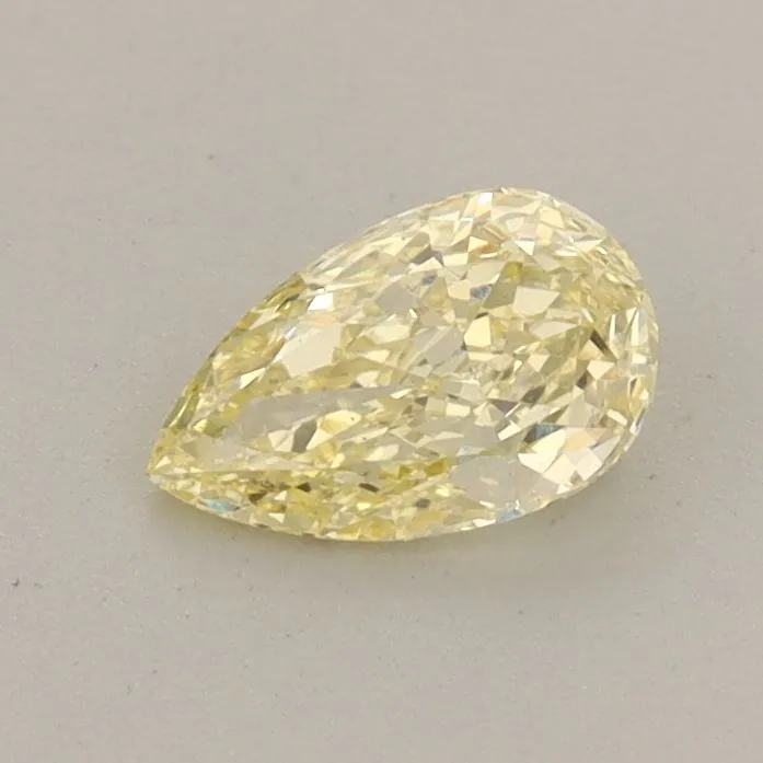 0.46ct PEAR Fancy Intense Yellow VS1 Coloured Lab diamond