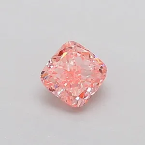 0.3ct CUSHION Fancy Vivid Pink VVS2 Coloured Lab diamond