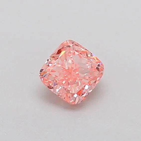 0.3ct CUSHION Fancy Vivid Pink VVS2 Coloured Lab diamond