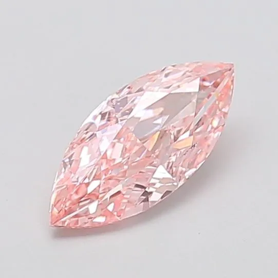 1.00ct MARQUISE Fancy Vivid Pink VS2 Coloured Lab diamond