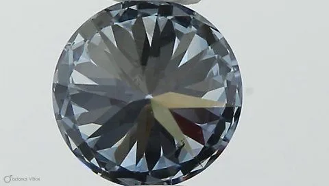 0.43ct ROUND Fancy Intense Blue VS2 Coloured Lab diamond
