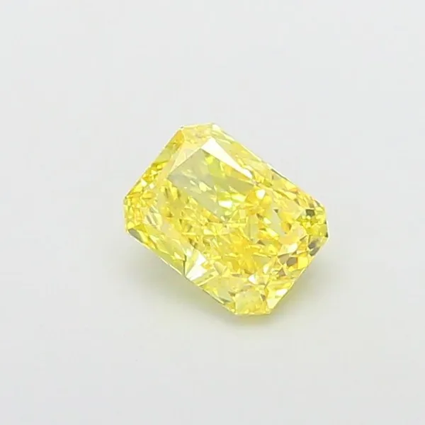 1.1ct RADIANT Fancy Vivid Yellow VVS2 Coloured Lab diamond