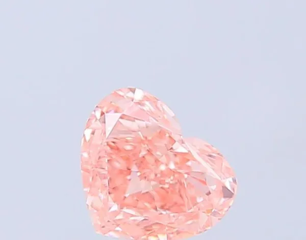 1.01ct HEART Fancy Vivid Pink VS1 Coloured Lab diamond
