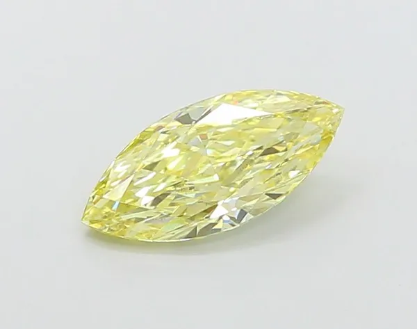 1.12ct MARQUISE Fancy Intense Yellow VS2 Coloured Lab diamond
