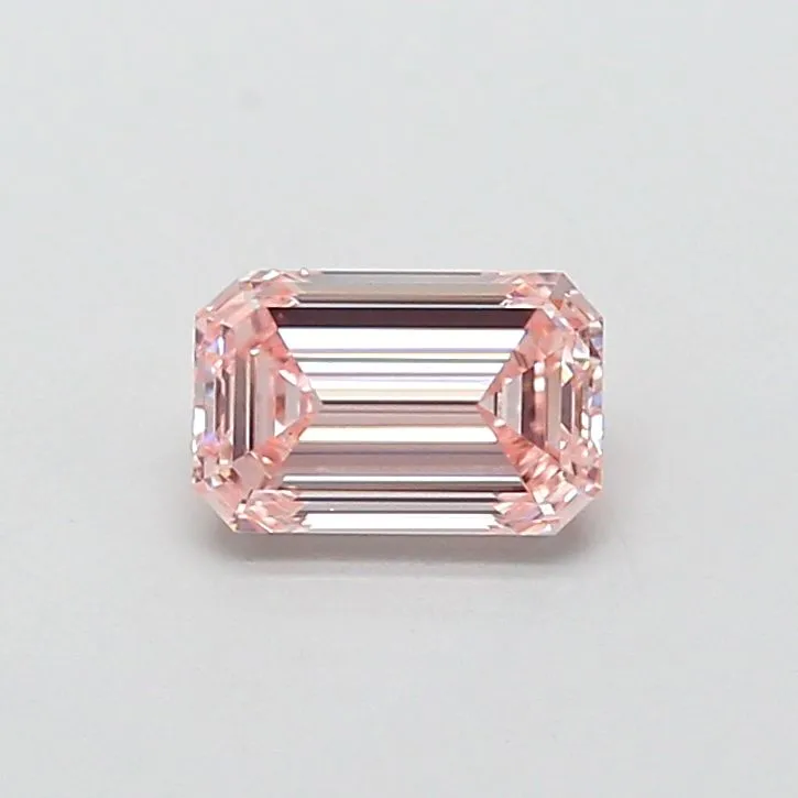 0.99ct EMERALD Fancy Pink VS1 Coloured Lab diamond