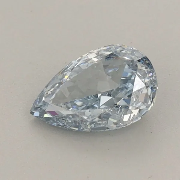 0.68ct PEAR Fancy Blue VVS2 Coloured Lab diamond