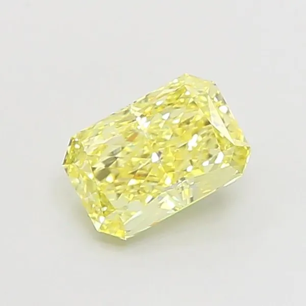 1.25ct RADIANT Fancy Yellow VS1 Coloured Lab diamond