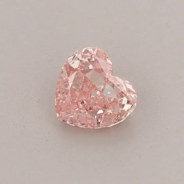 0.33ct HEART Fancy Vivid Pink VS1 Coloured Lab diamond