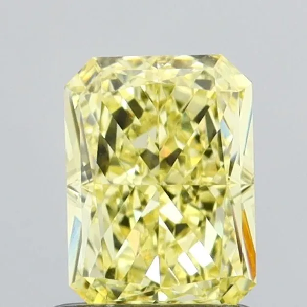 1.05ct RADIANT Fancy Intense Yellow VS1 Coloured Lab diamond