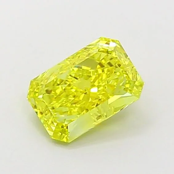 1.25ct RADIANT Fancy Vivid Yellow VS1 Coloured Lab diamond