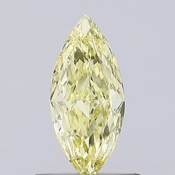 0.46ct MARQUISE Fancy Yellow VVS2 Coloured Lab diamond