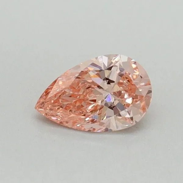 0.33ct PEAR Fancy Vivid Pink VS1 Coloured Lab diamond