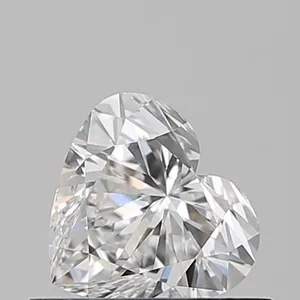 0.5ct HEART F VVS2 Natural diamond