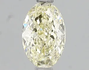 1.09ct OVAL Fancy Light Yellow VS1 Coloured Lab diamond