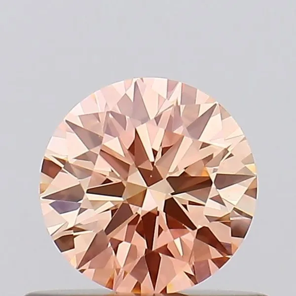 0.5ct ROUND Fancy Intense Pink VVS2 Coloured Lab diamond