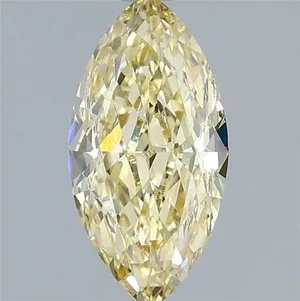 1.1ct MARQUISE Fancy Intense Yellow VS1 Coloured Lab diamond