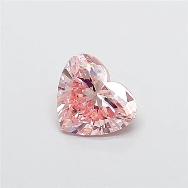 1.01ct HEART Fancy Intense Pink VS1 Coloured Lab diamond