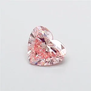 1.01ct HEART Fancy Intense Pink VS1 Coloured Lab diamond