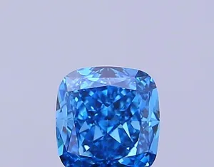 0.46ct CUSHION Fancy Vivid Blue VS2 Coloured Lab diamond