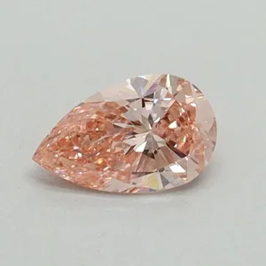 0.4ct PEAR Fancy Intense Pink SI1 Coloured Lab diamond