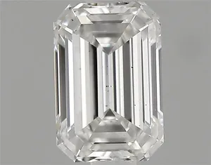 0.68ct EMERALD F VS2 Lab diamond