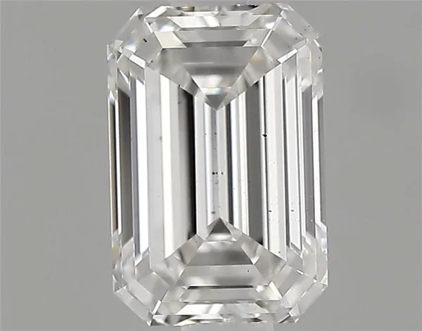 0.68ct EMERALD F VS2 Lab diamond