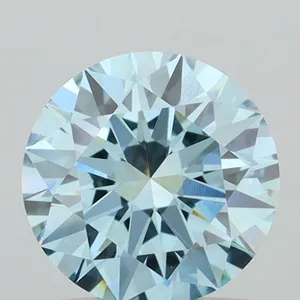 1.07ct ROUND Fancy Vivid Blue VS1 Coloured Lab diamond