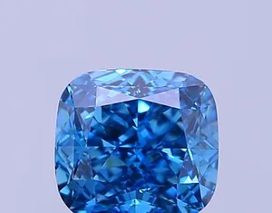 1.06ct CUSHION Fancy Vivid Blue VVS2 Coloured Lab diamond