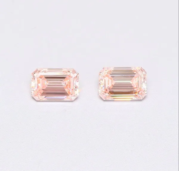 1.12ct EMERALD Fancy Intense Pink VS1 Coloured Lab diamond