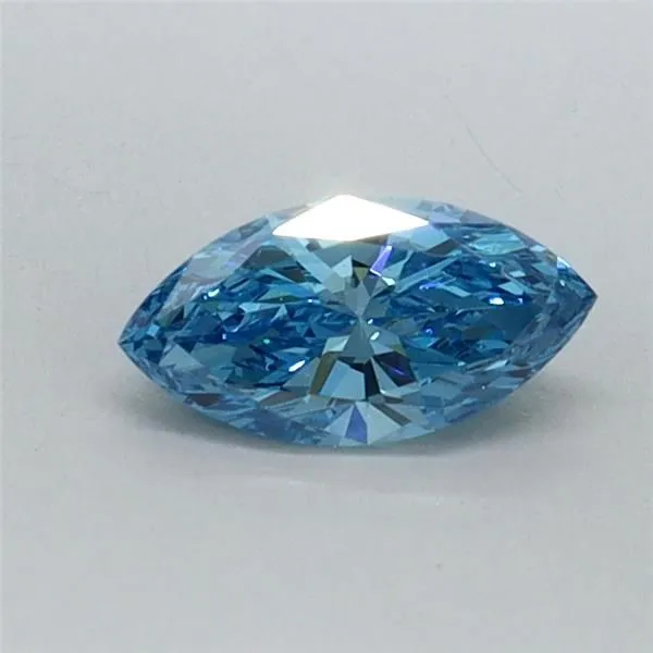0.33ct MARQUISE Fancy Vivid Blue VS2 Coloured Lab diamond