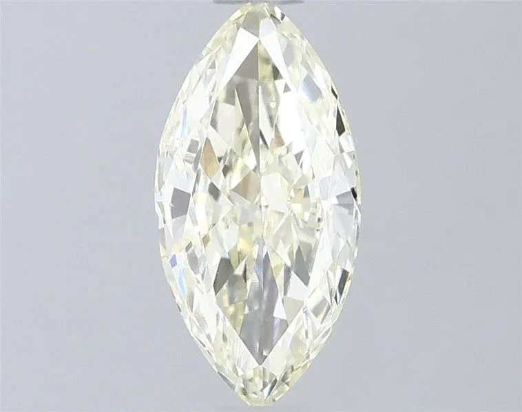 0.59ct MARQUISE Fancy Light Yellow VS1 Coloured Lab diamond
