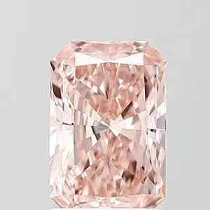 1.37ct RADIANT Fancy Vivid Pink VS1 Coloured Lab diamond