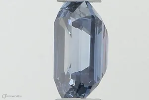 0.36ct EMERALD Fancy Vivid Blue VVS1 Coloured Lab diamond