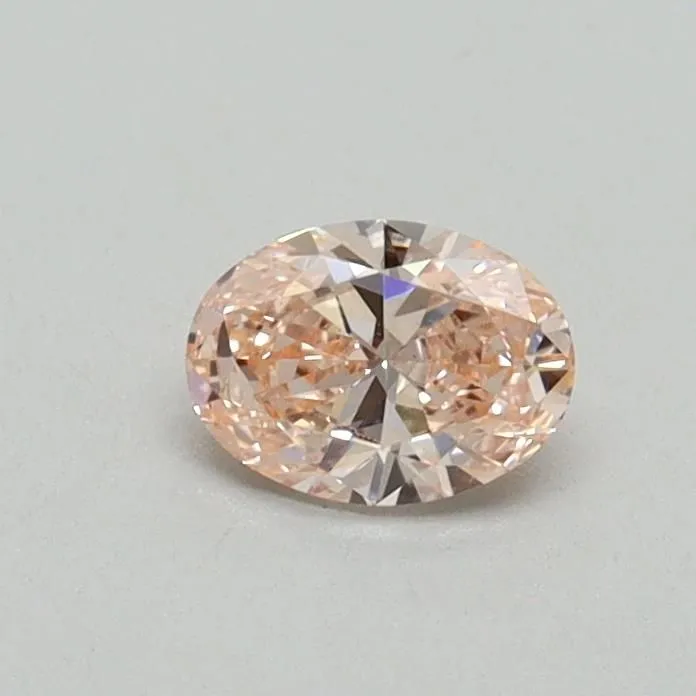 0.30ct OVAL Fancy Intense Pink VS1 Coloured Lab diamond