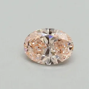 0.3ct OVAL Fancy Intense Pink VS1 Coloured Lab diamond