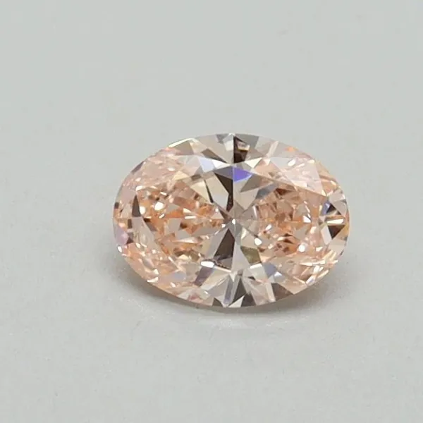 0.3ct OVAL Fancy Intense Pink VS1 Coloured Lab diamond