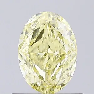 0.54ct OVAL Fancy Yellow VS1 Coloured Lab diamond