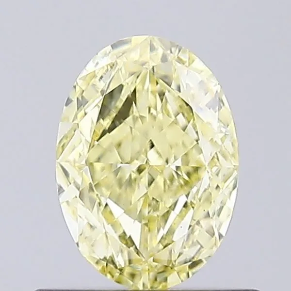 0.54ct OVAL Fancy Yellow VS1 Coloured Lab diamond